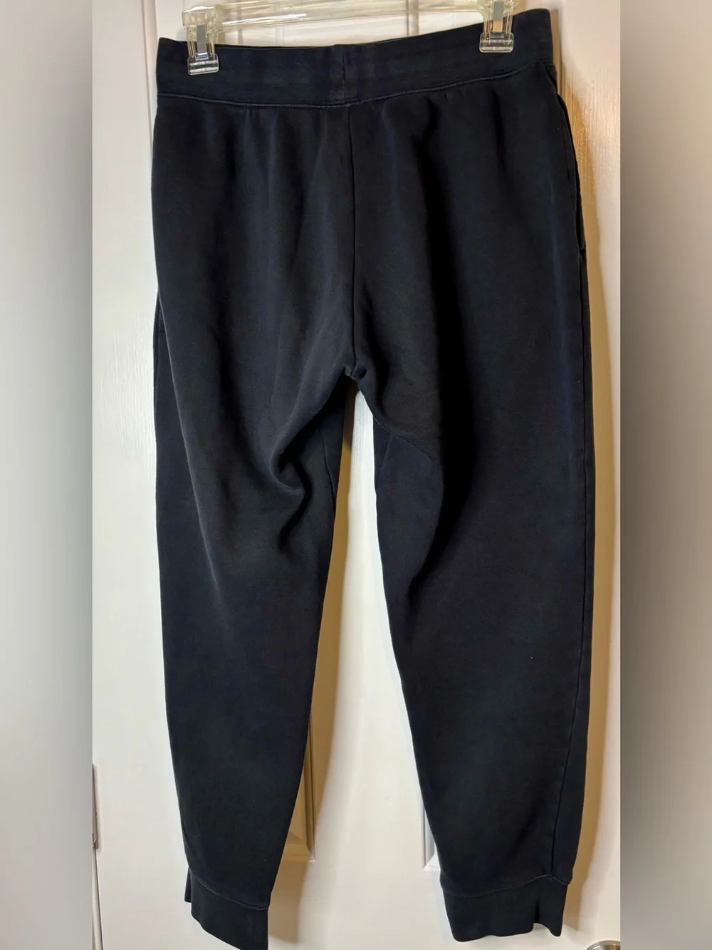 Nike Kids Black Jogger Sweatpants with White Swoosh